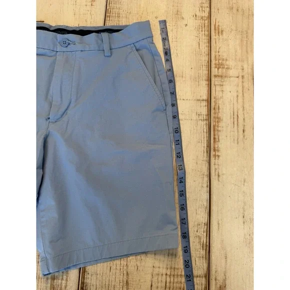 Vineyard Vines OTG On-The-Go Performance Shorts Mens 30 Light Blue Stretch
